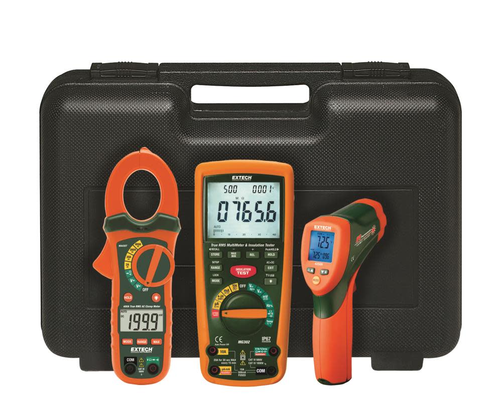 Extech 13 Function Wireless True RMS MultiMeter/Insulation Tester - Flockneti