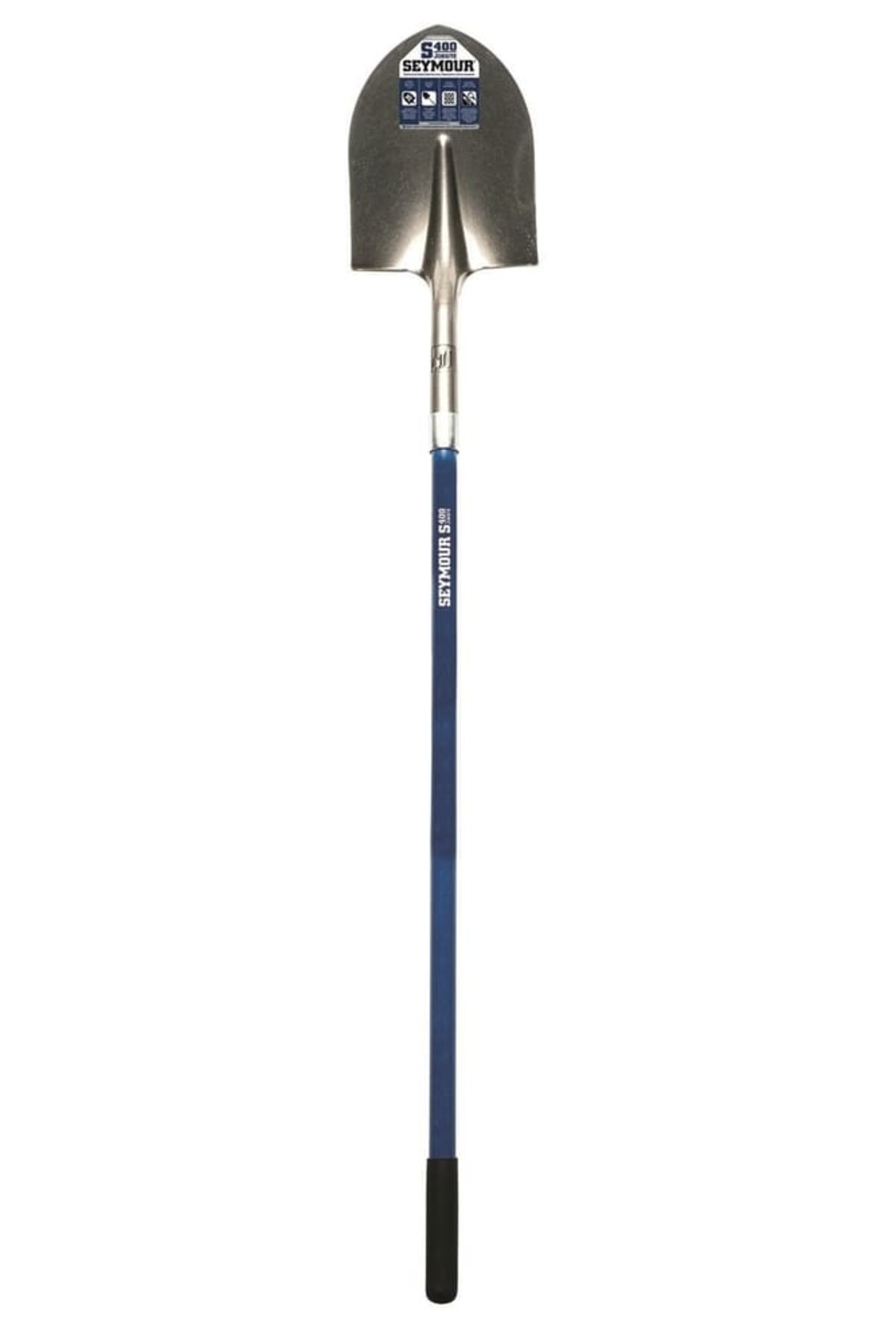 Structron Shovel Round Point Blue Fiberglass Handle - Flockneti