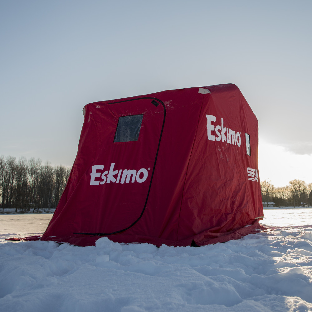Eskimo Sierra Flip Shelter Portable Ice Fishing House - Flockneti