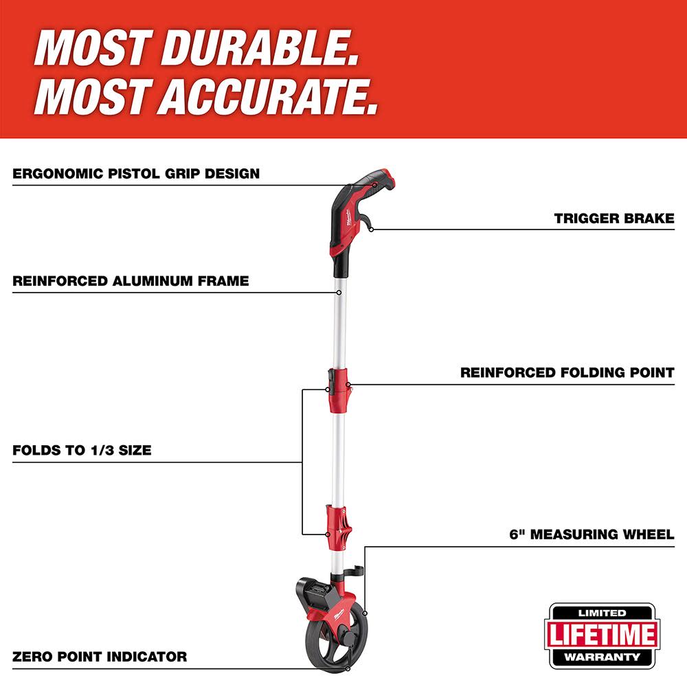 Milwaukee 6 in. Measuring Wheel - Flockneti