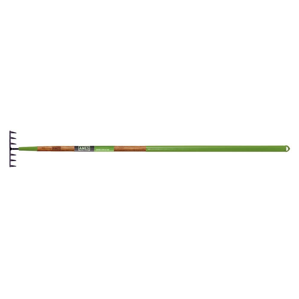 Ames 7-Tine Welded Floral Level Rake with 48 In. Wood Handle - Flockneti