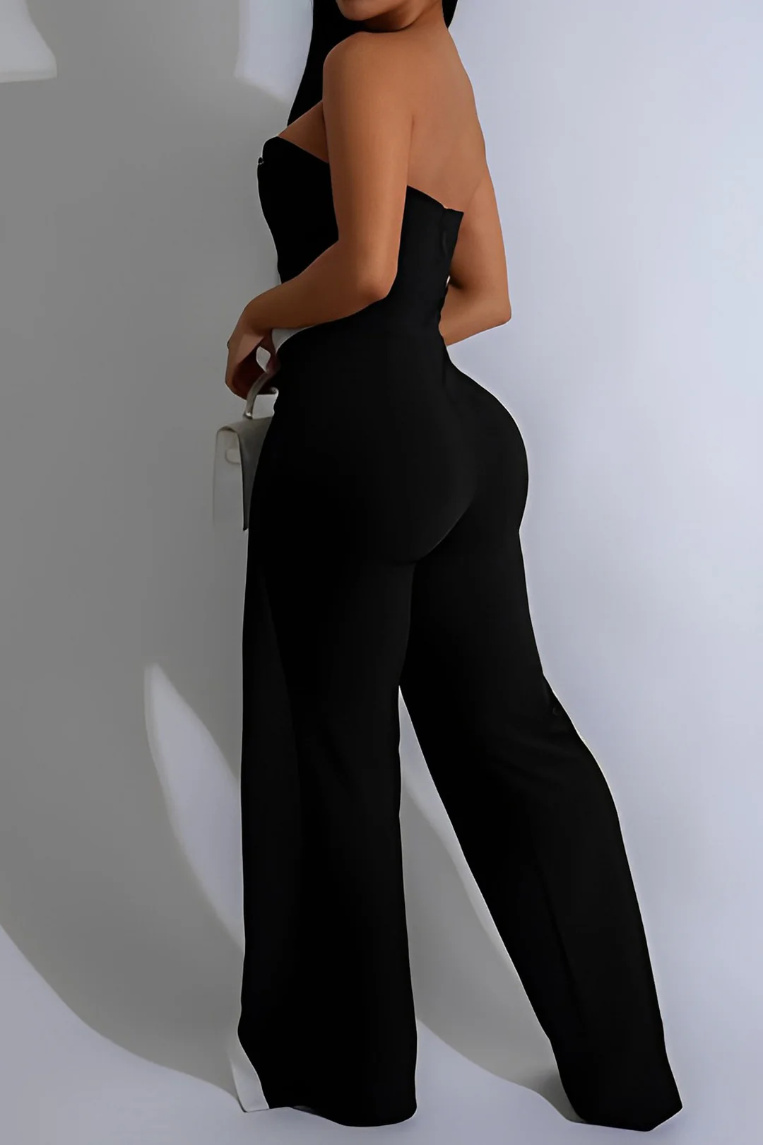 Wrap High Waist Sleeveless Jumpsuit - Flockneti