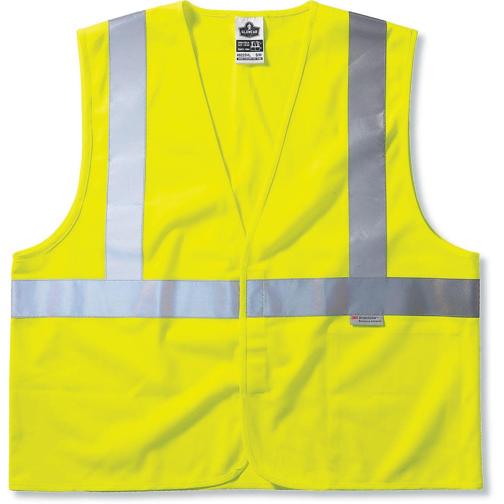 Ergodyne GloWear 8225HL Class 2 Lime Green Safety Vest – L/XL - Flockneti