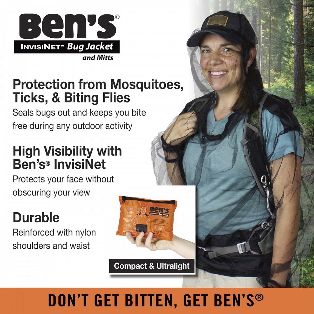 Bens InvisiNet Bug Jacket & Mitts – S/M - Flockneti