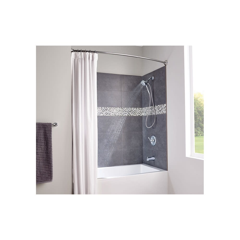 Moen Shower Rod Chrome 72″ Adjustable Curved - Flockneti