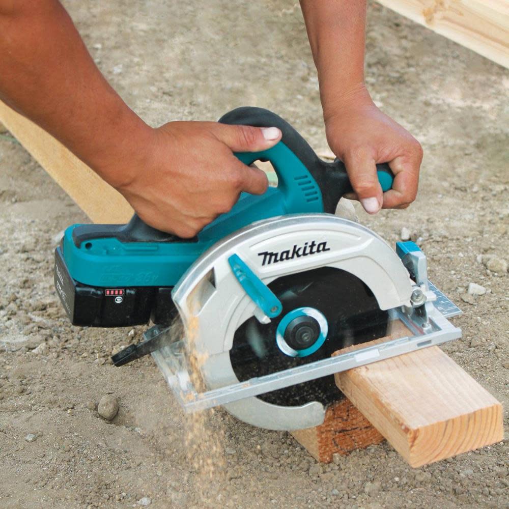 Makita 18V X2 LXT Lithium-Ion (36V) Cordless 7-1/4 In. Circular Saw Kit (5.0Ah) - Flockneti