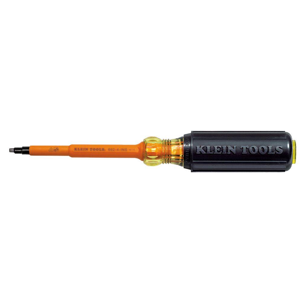 Klein Tools #2 Insulated Screwdriver 4″ Shank - Flockneti