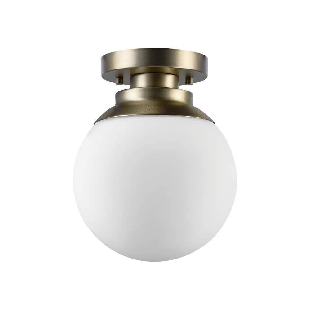 Globe Electric Portland Ceiling Light Brass 60W E26 - Flockneti
