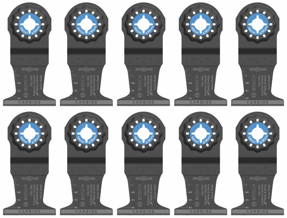 Bosch 1-3/4 In. Starlock Oscillating Multi Tool Carbide Plunge Cut Blade 10 pk. - Flockneti