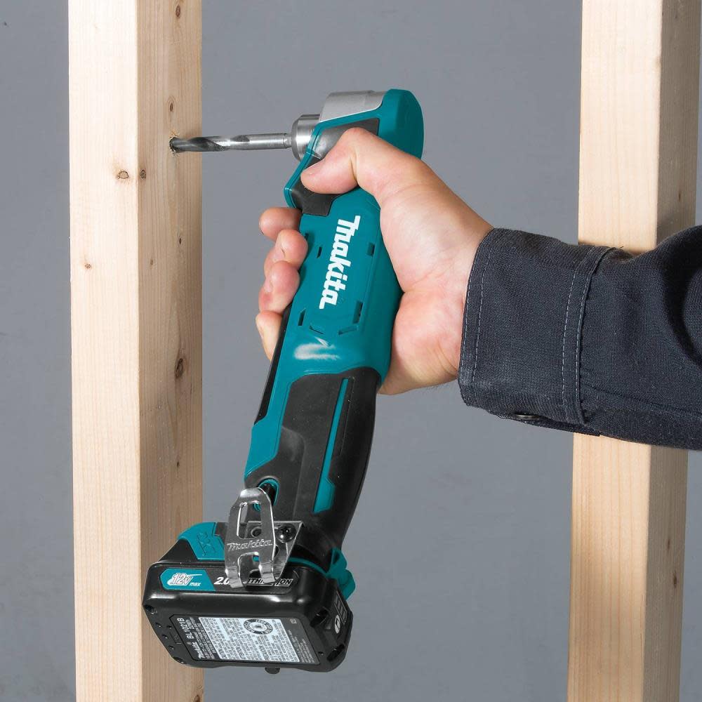 Makita 12V Max CXT Lithium-Ion Cordless 3/8 In. Right Angle Drill Kit (2.0Ah) - Flockneti