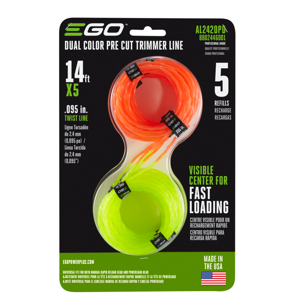 EGO POWER+ Dual Color Pre-Cut Trimmer Line - Flockneti
