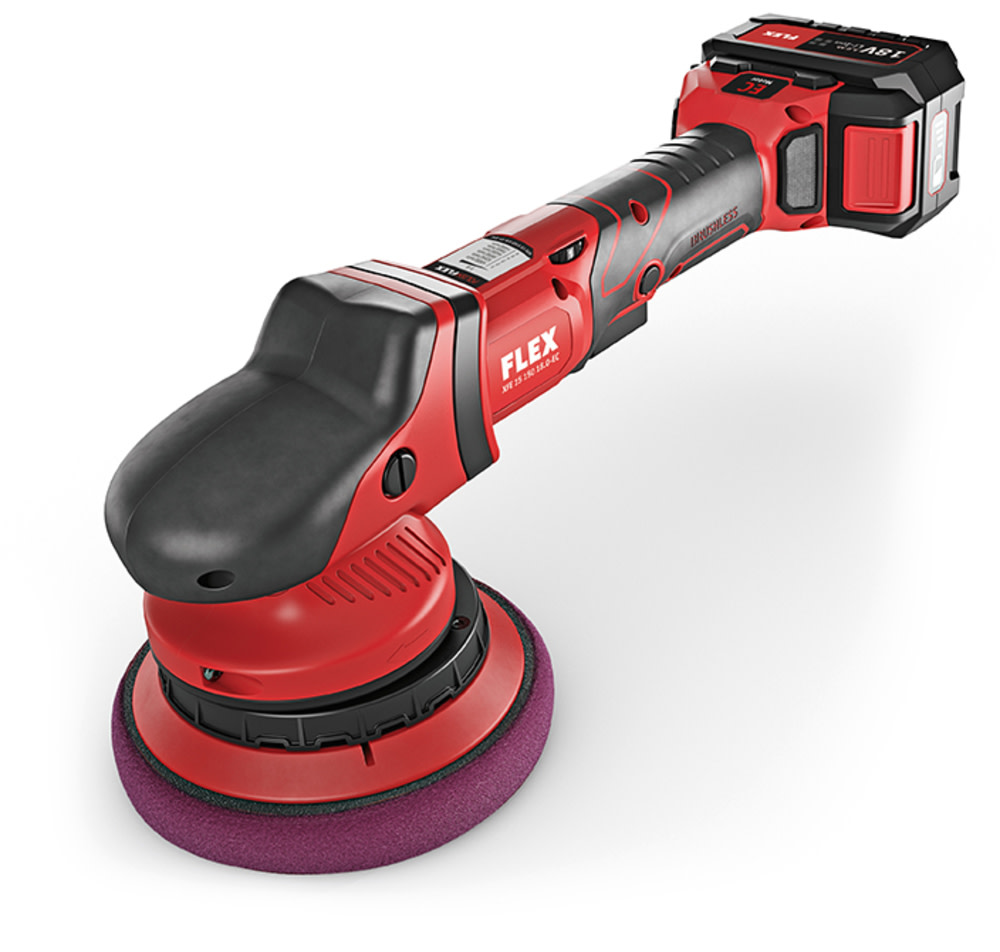FLEX Cordless Random Orbital Polisher with Batteries and Charger - Flockneti