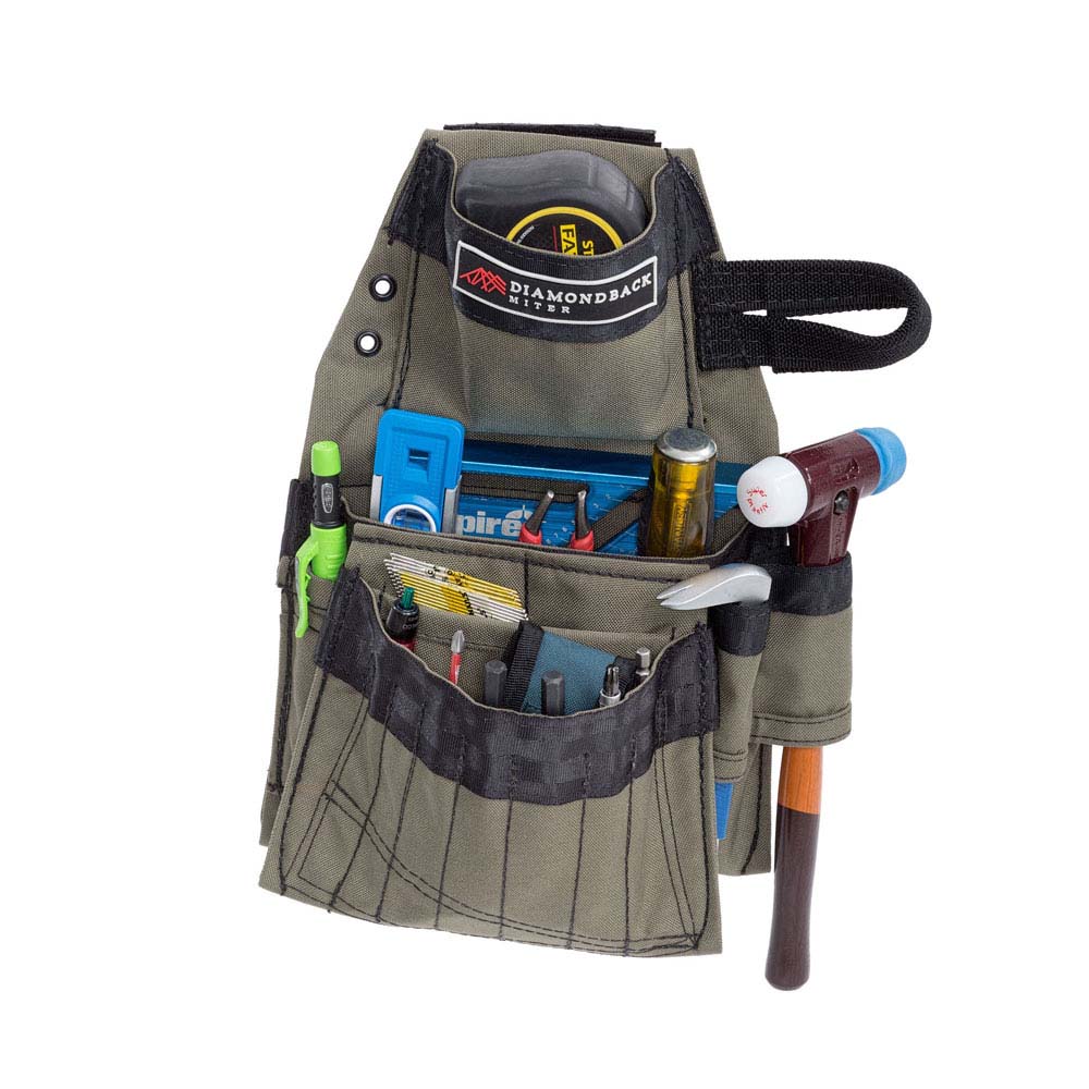 Diamondback Toolbelts Ranger Green Left Side Miter Tool Pouch - Flockneti