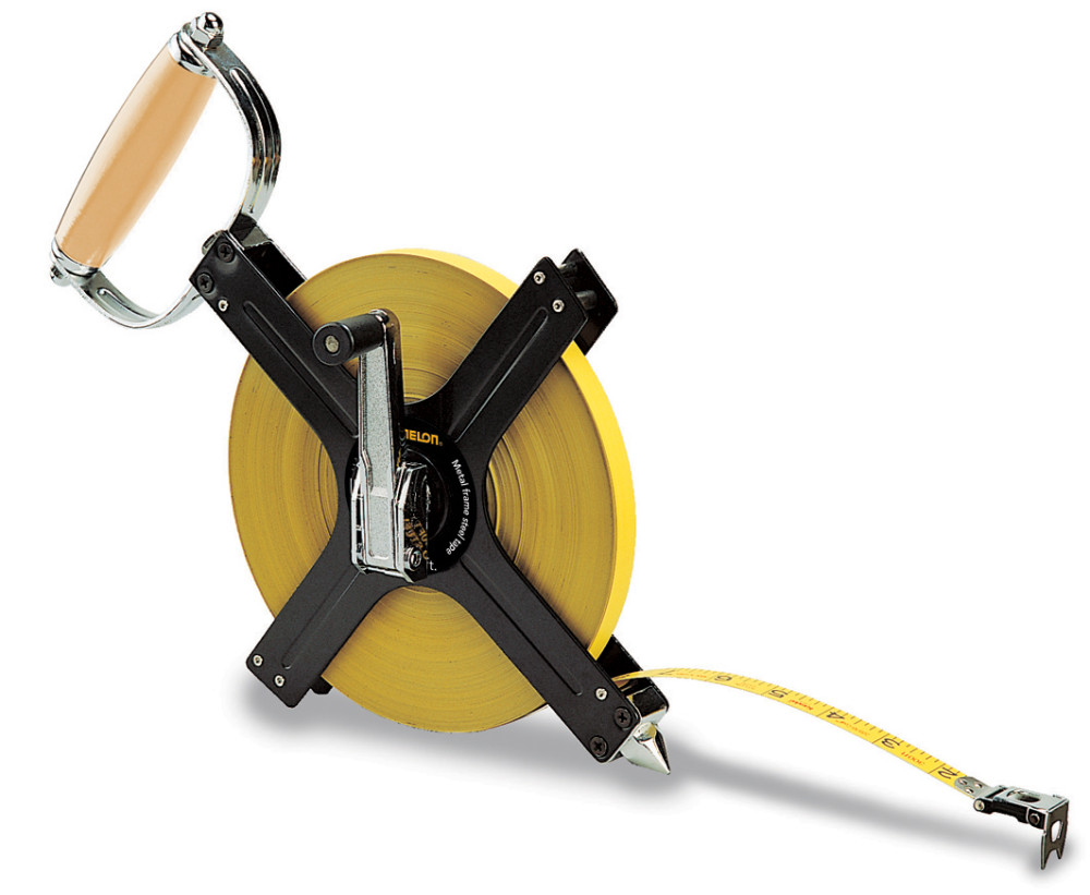 Komelon 300′ x 1/2″ Metal Frame Steel Reel Long Tape Measure - Flockneti