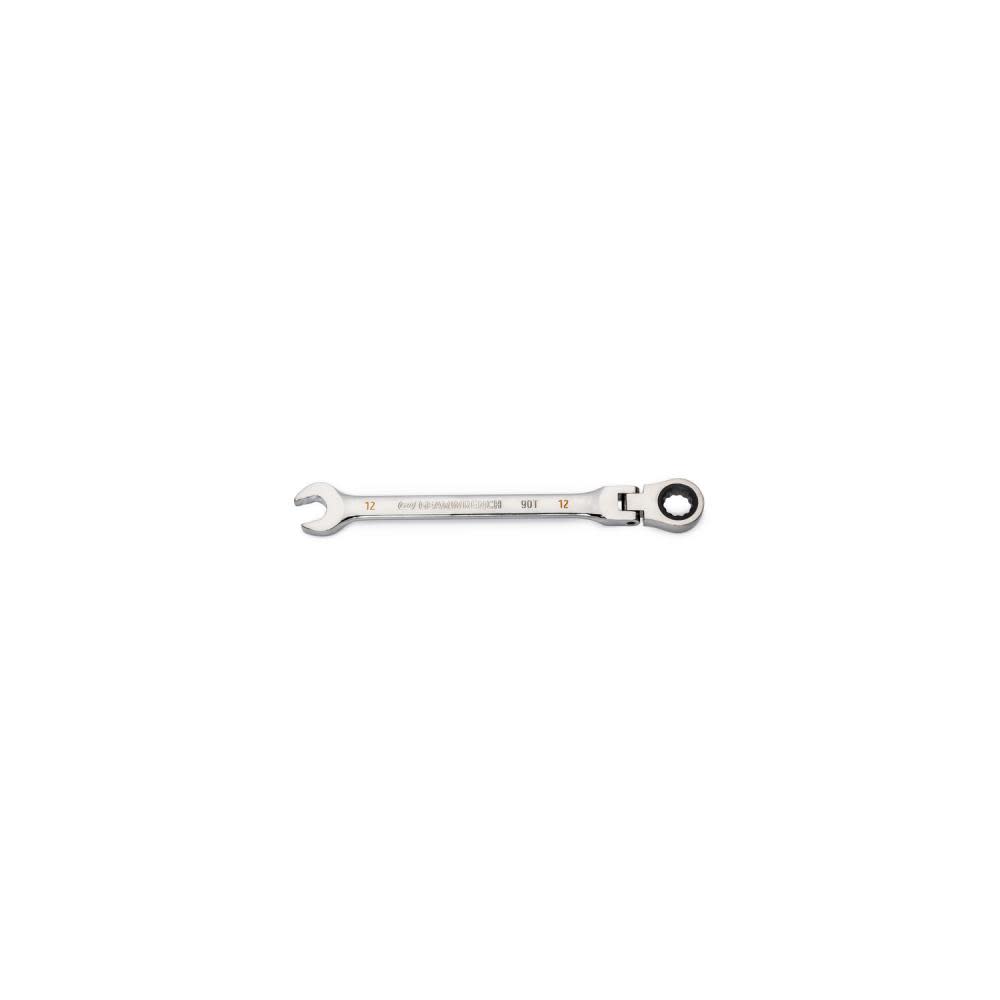 GEARWRENCH 12mm 90T 12 Point Flex Head Ratcheting Combination Wrench - Flockneti