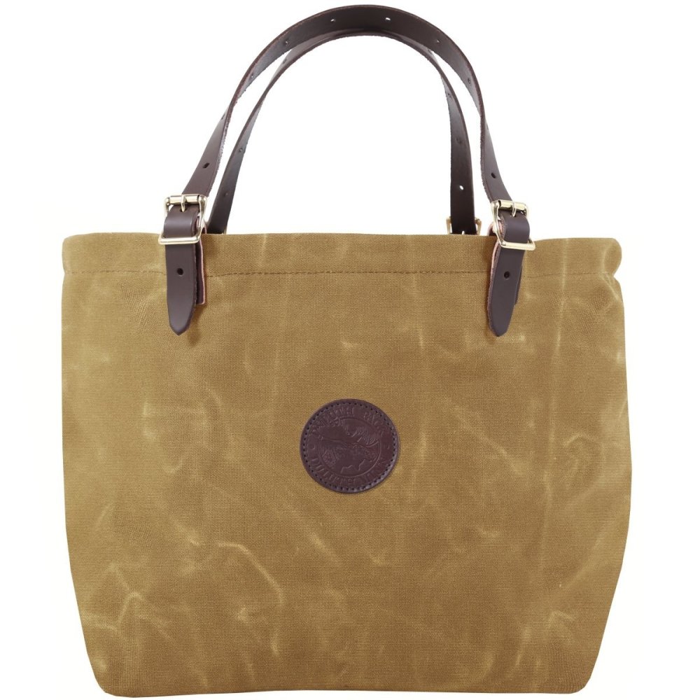 Duluth Pack 33 Liters Capacity Wax Khaki Market Tote - Flockneti