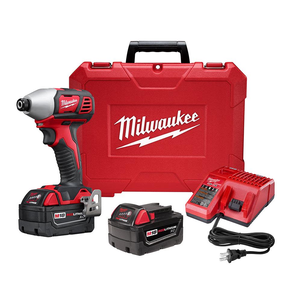 Milwaukee M18 2 Speed 1/4 Hex Impact Driver XC Kit - Flockneti
