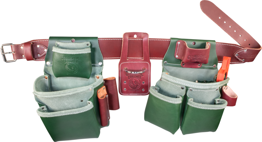 Occidental Leather Pro Framer Tool Belt Green Medium - Flockneti