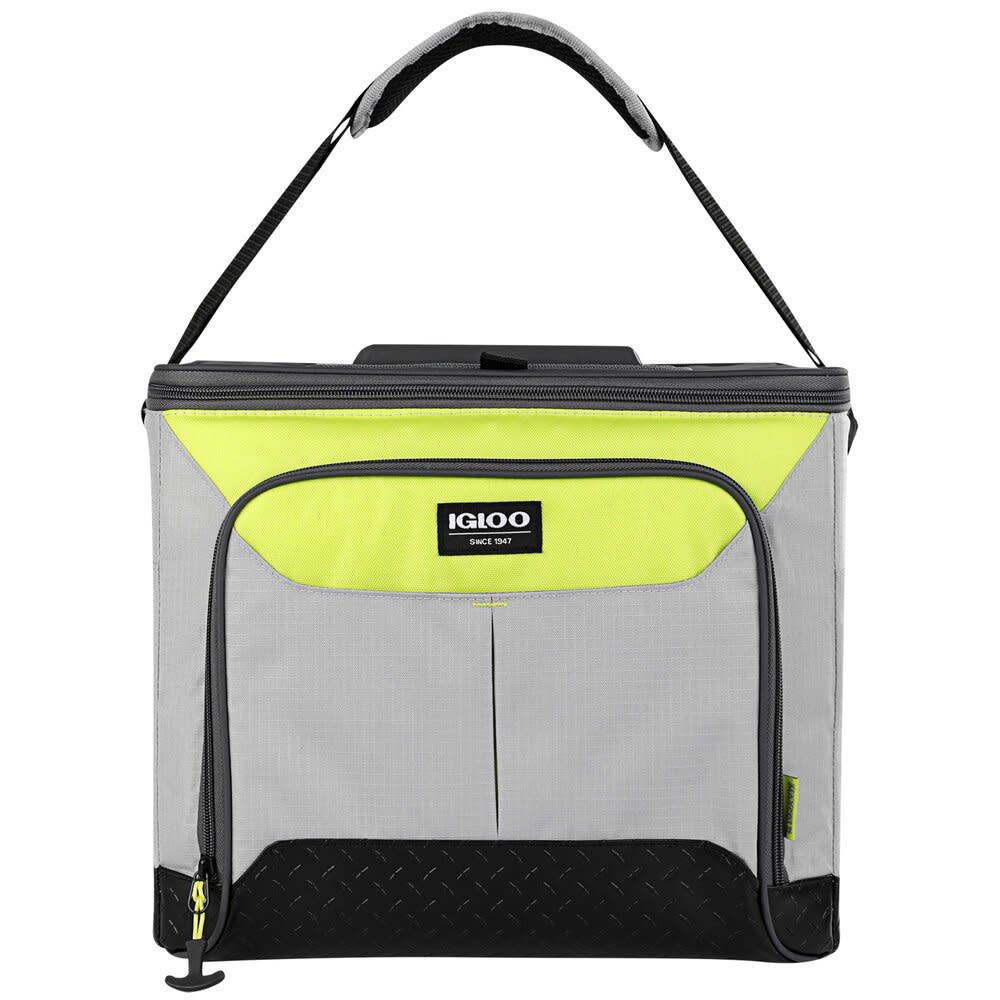 Igloo Insulated Trek Hard Liner Cooler 28 Can Ash Gray/Acid Green - Flockneti
