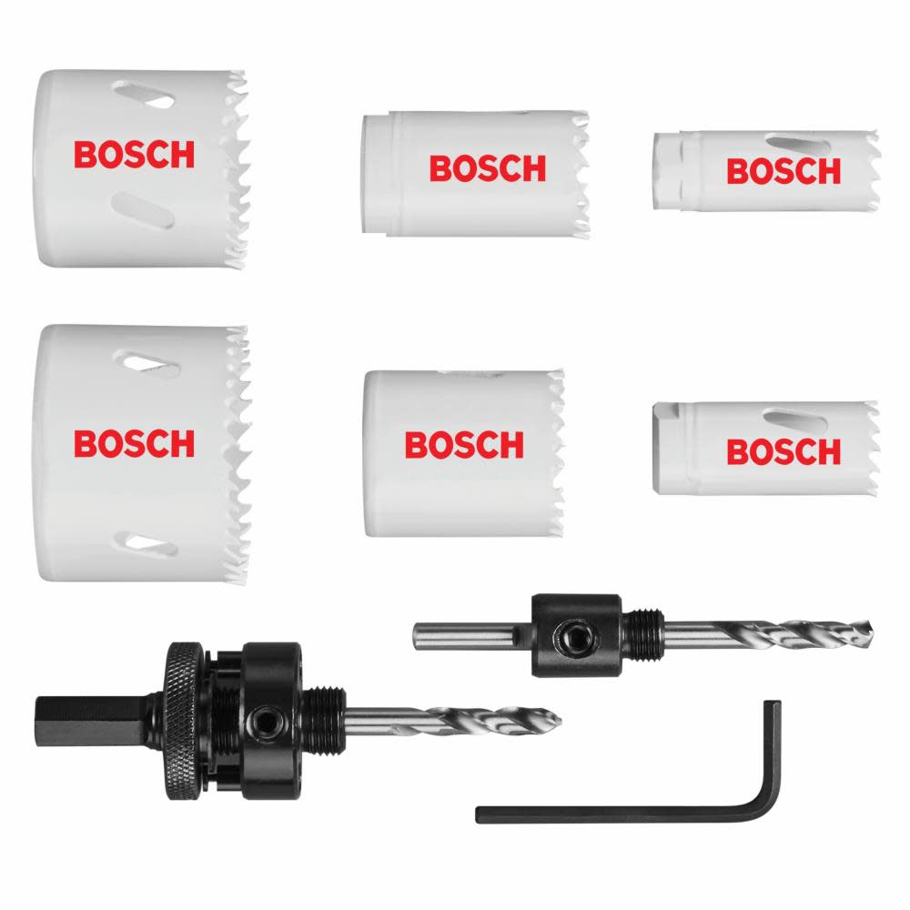 Bosch Bi Metal Hole Saw Set General Purpose 9pc - Flockneti