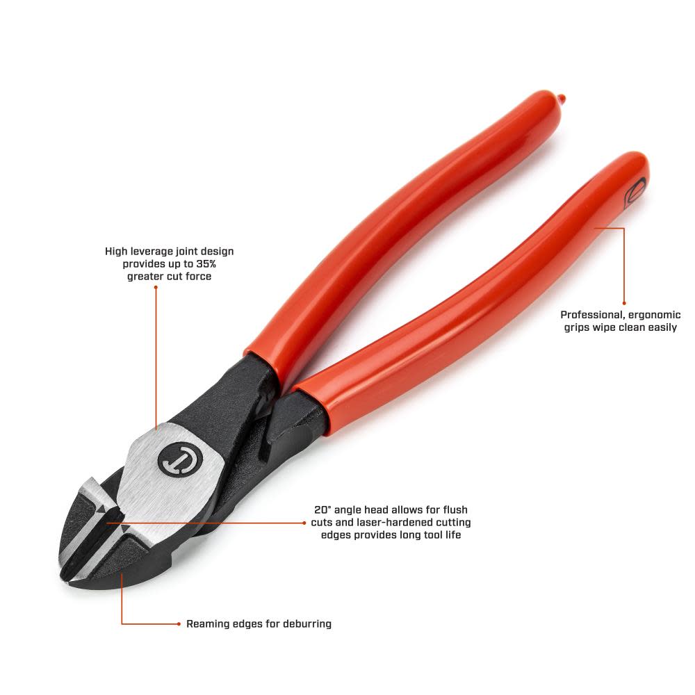 Crescent 8″ Diagonal Cutting Plier Dipped Handle - Flockneti