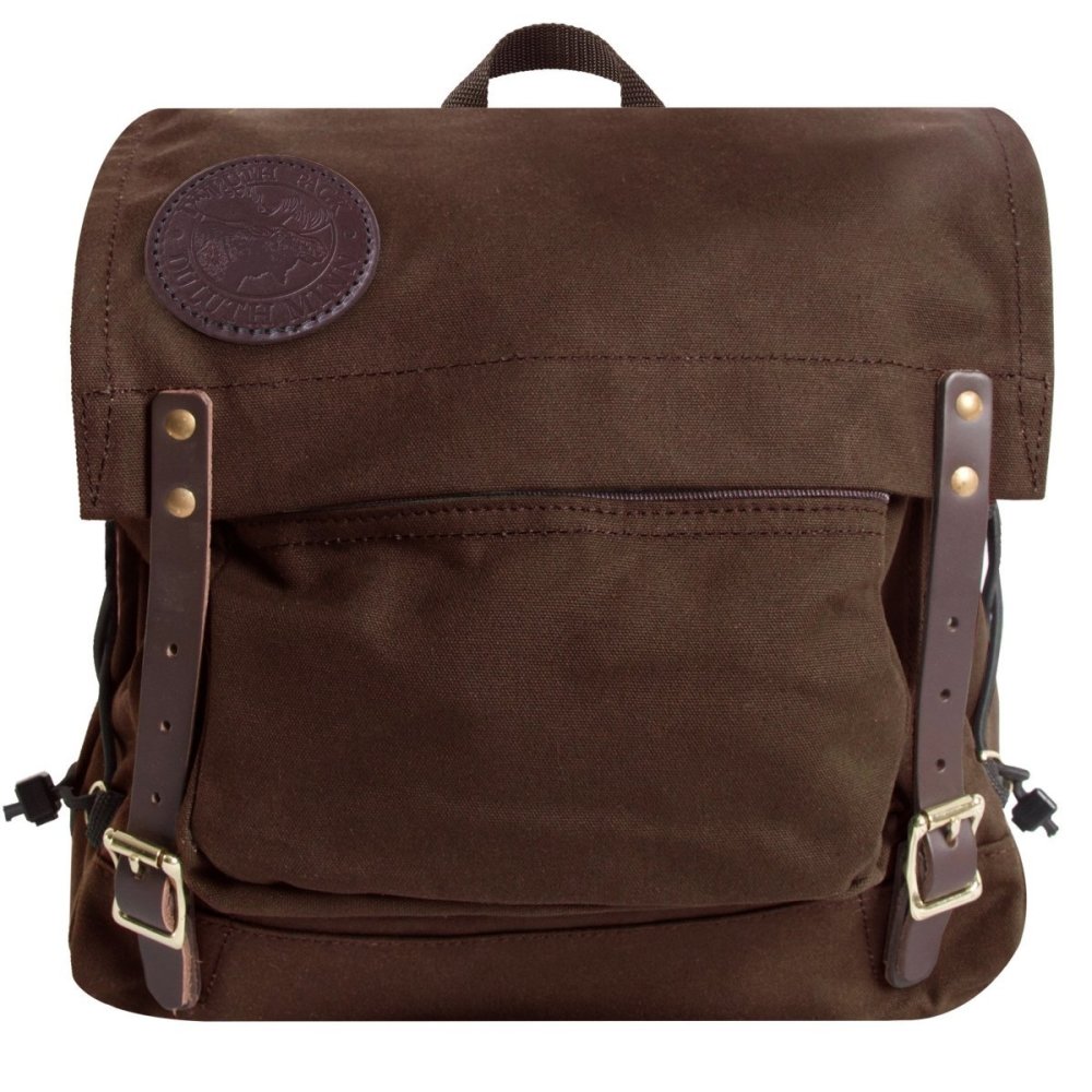 Duluth Pack 17 Liter Capacity Brown Canvas Front Portage Pack - Flockneti