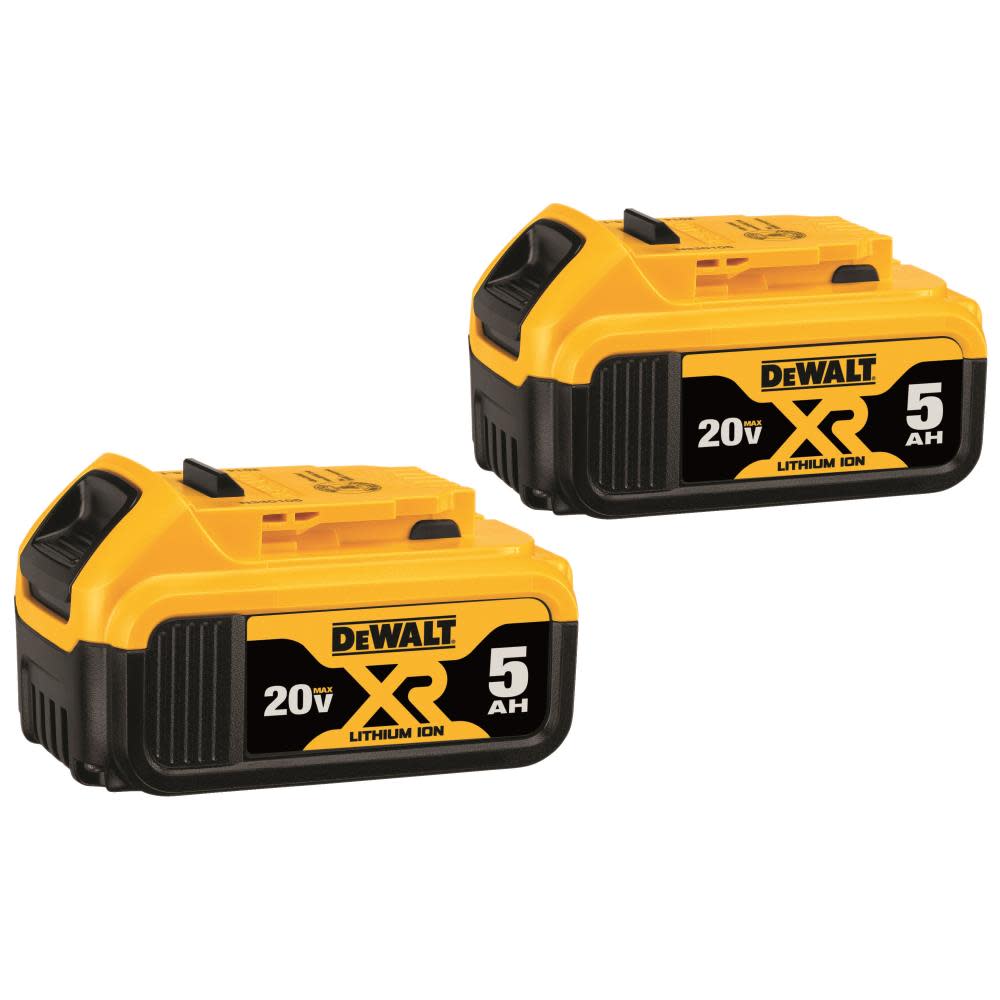 DEWALT 2-Pack 20-Volt 5.0-Amp Hours Lithium Power Tool Batteries - Flockneti