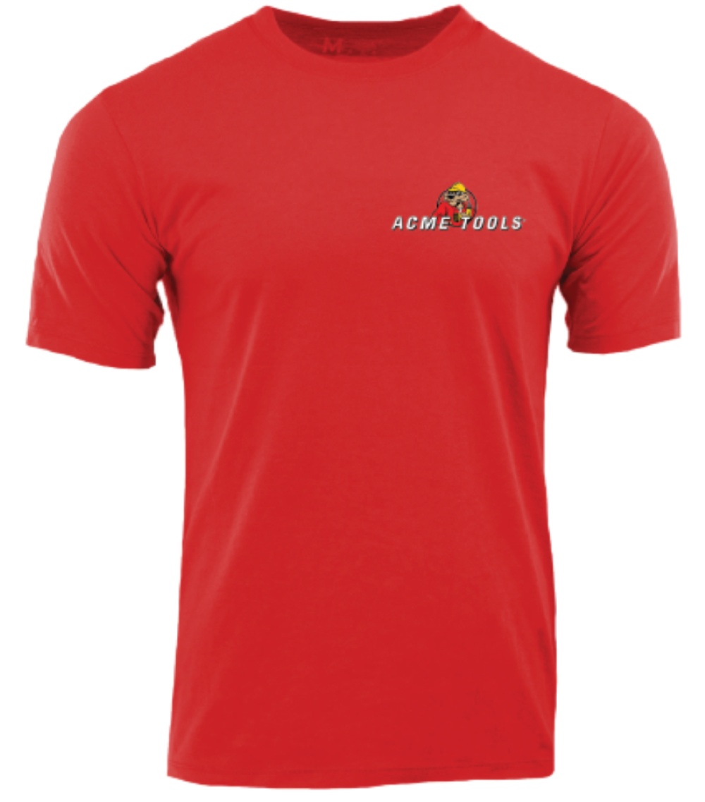 ACME TOOLS Durasoft T Shirt Short Sleeve Red - Flockneti