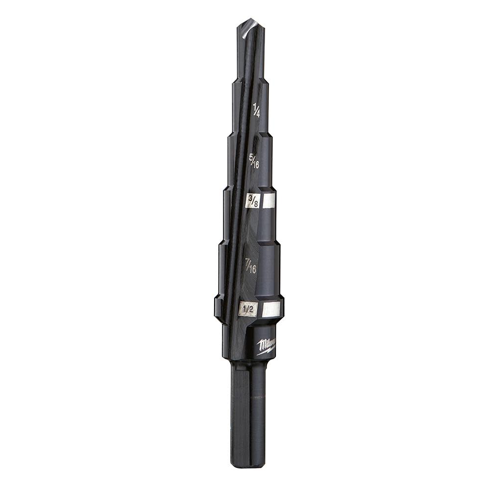 Milwaukee #2 Step Drill Bit 3/16 in. – 1/2 in. x 1/16 in. - Flockneti
