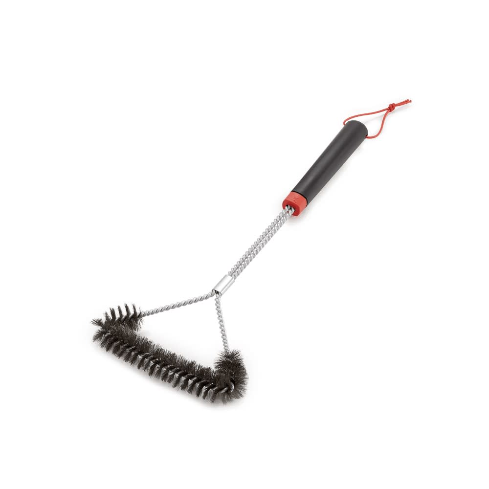 Weber 18″ Three-Sided Bristle Grill Brush - Flockneti