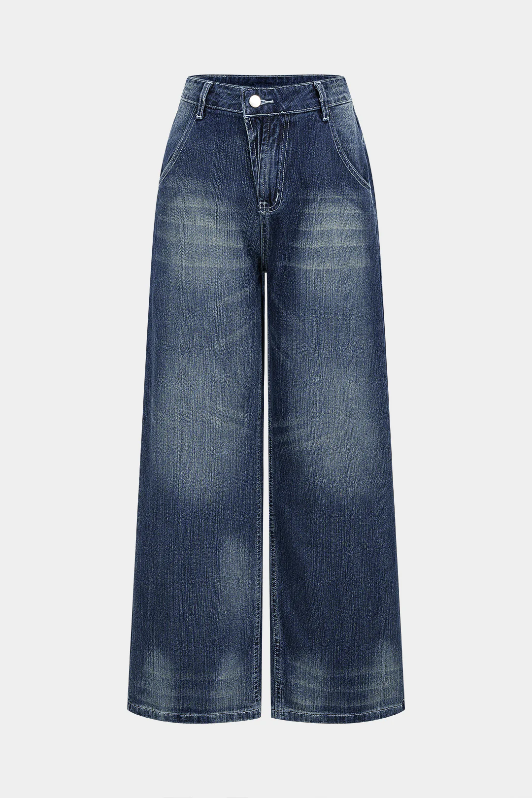 Denim Wide Leg Jeans - Flockneti