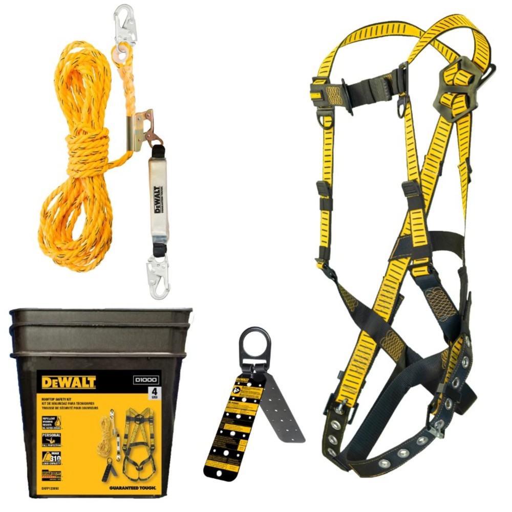 DEWALT Fall Protection Rooftop Safety Kit - Flockneti