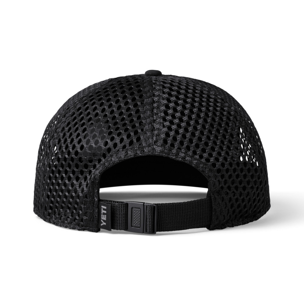 Yeti Logo Performance Black Nylon Hat - Flockneti