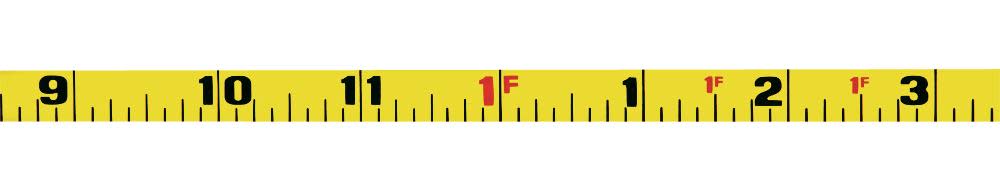 Keson 50 Ft. Units: in 1/8 Nylon Coated Steel Tape with Hook - Flockneti
