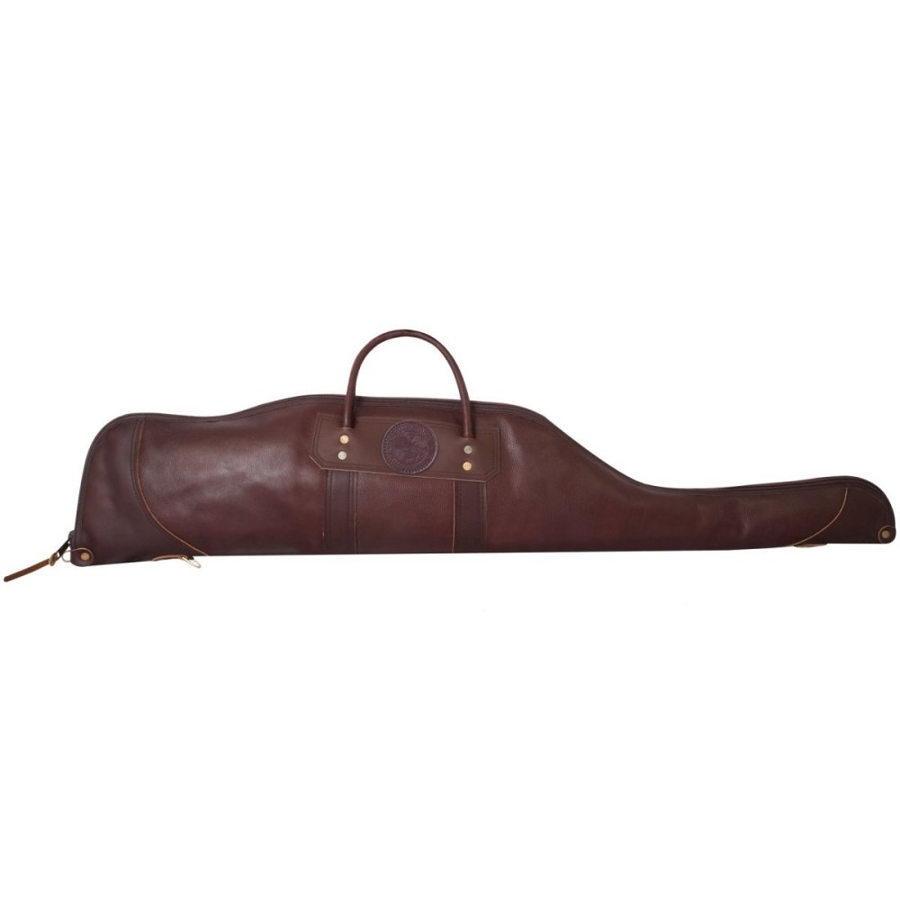 Duluth Pack 49 In. L Brown Pebbled Leather Rifle Case With Scope - Flockneti