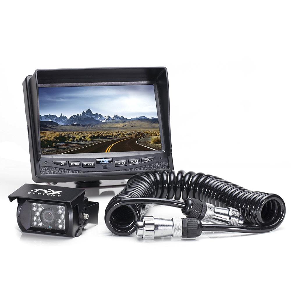 Rear View Safety Backup Camera System with Trailer Tow Quick Connect Kit - Flockneti