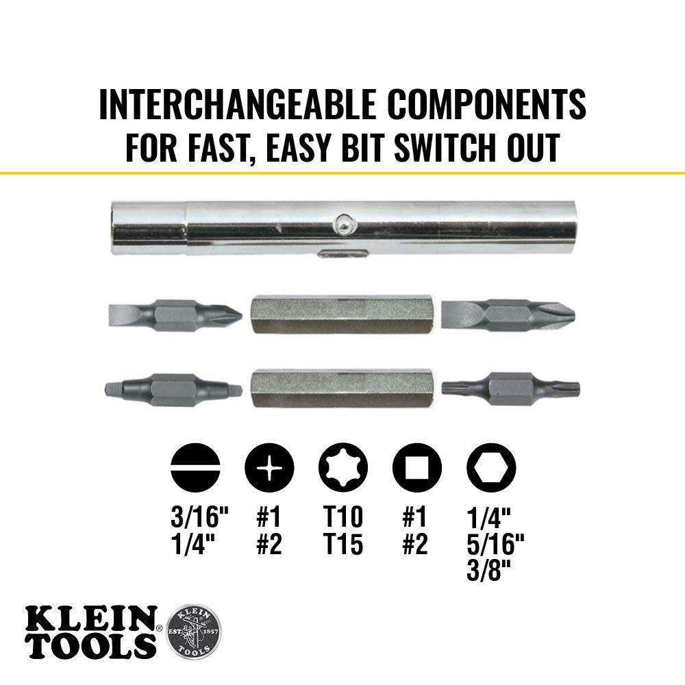 Klein Tools 11-in-1 Screwdriver/Nut Driver - Flockneti