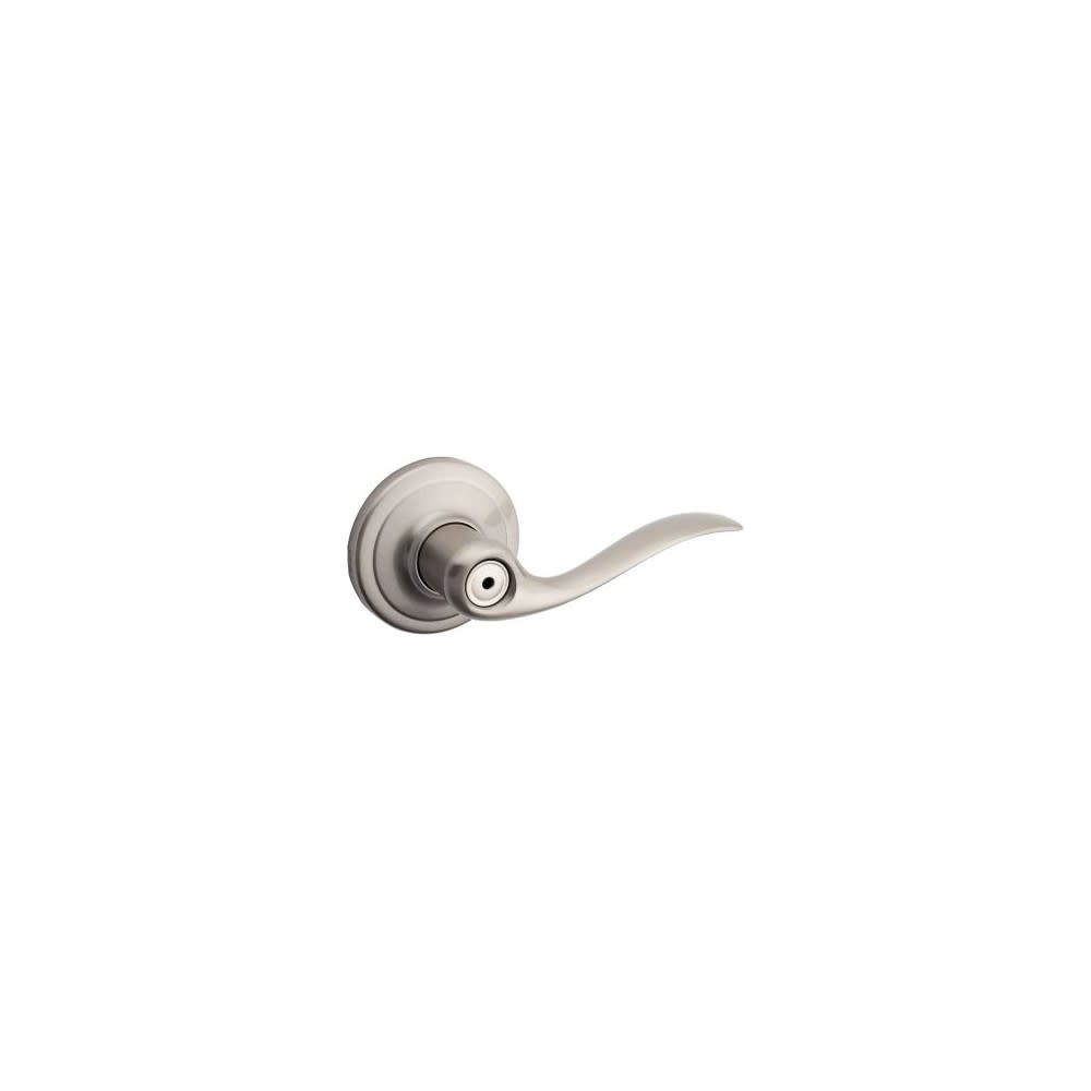 Kwikset Satin Nickel Bed/Bath Tustin Privacy Door Lever - Flockneti