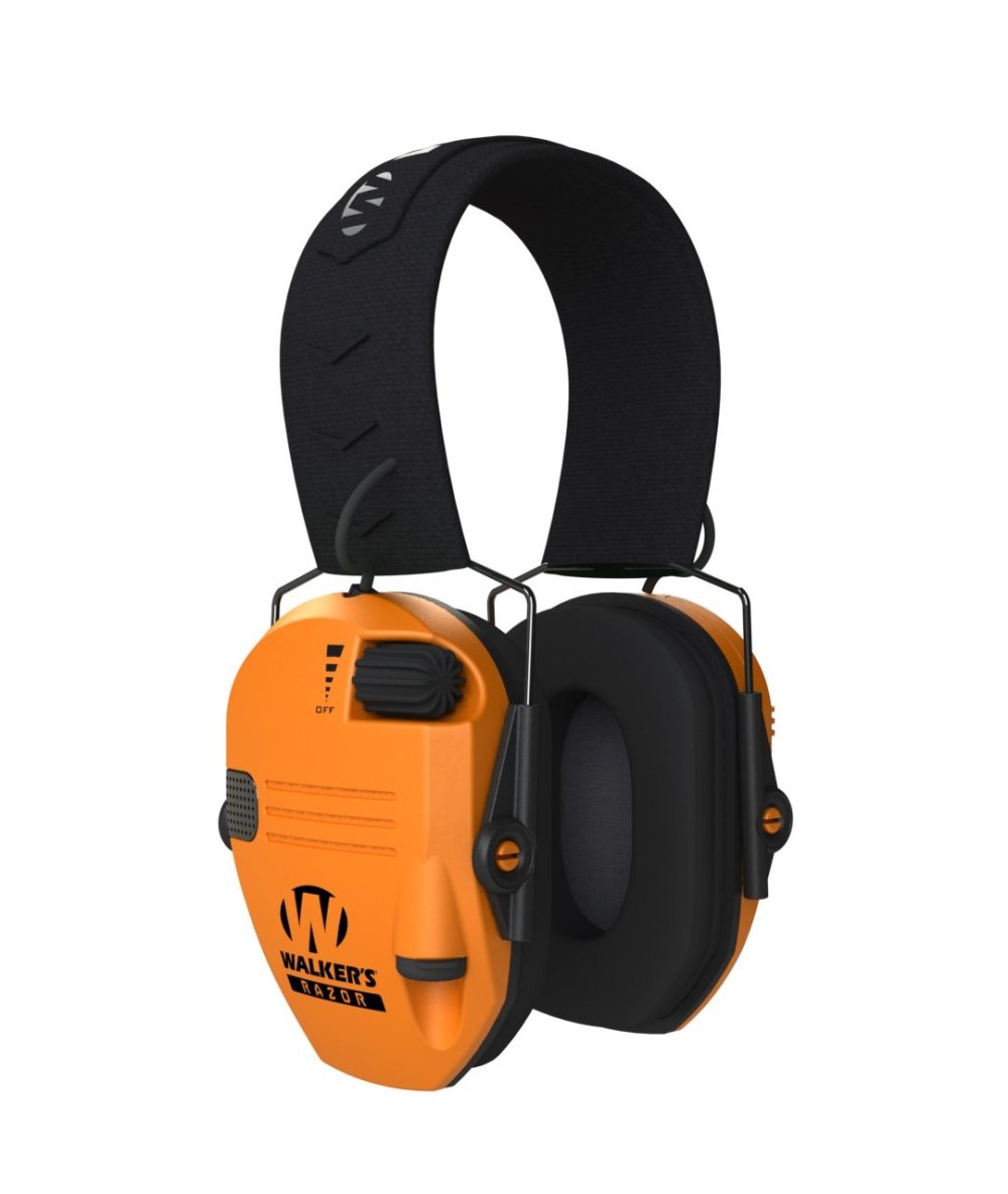 Walkers Safety Razor Slim Electronic Ear Muffs – Blaze Orange - Flockneti