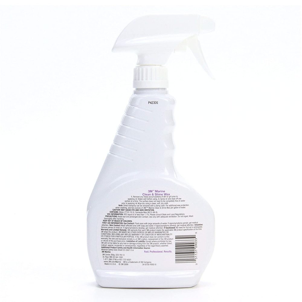 3M 16.9oz Liquid Marine Clean & Shine Wax - Flockneti