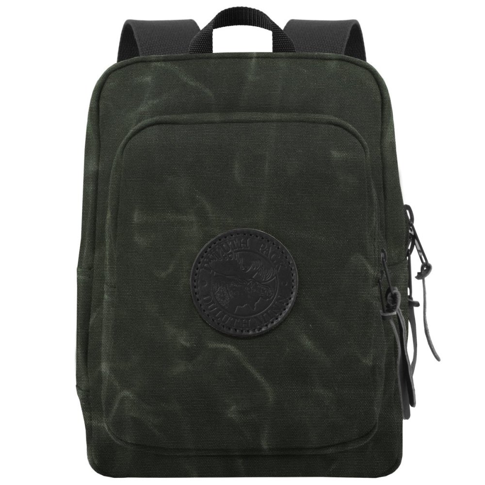 Duluth Pack 9 Liter Capacity Wax Olive Drab Small Standard Backpack - Flockneti
