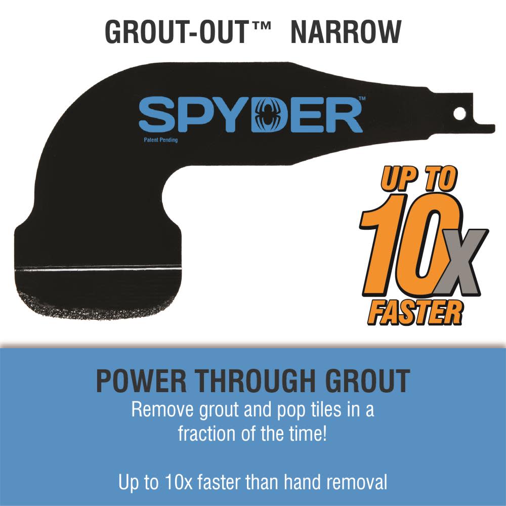 Spyder Reciprocating Saw Grout Removal Tool Attachment - Flockneti