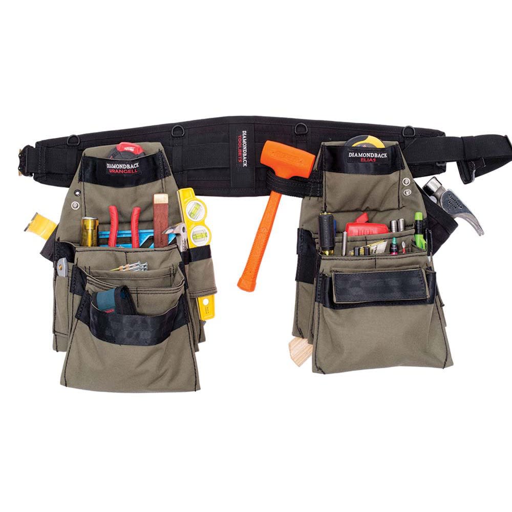 Diamondback Toolbelts 6″ Medium Ranger Green Denali 2.0 Tool Belt - Flockneti