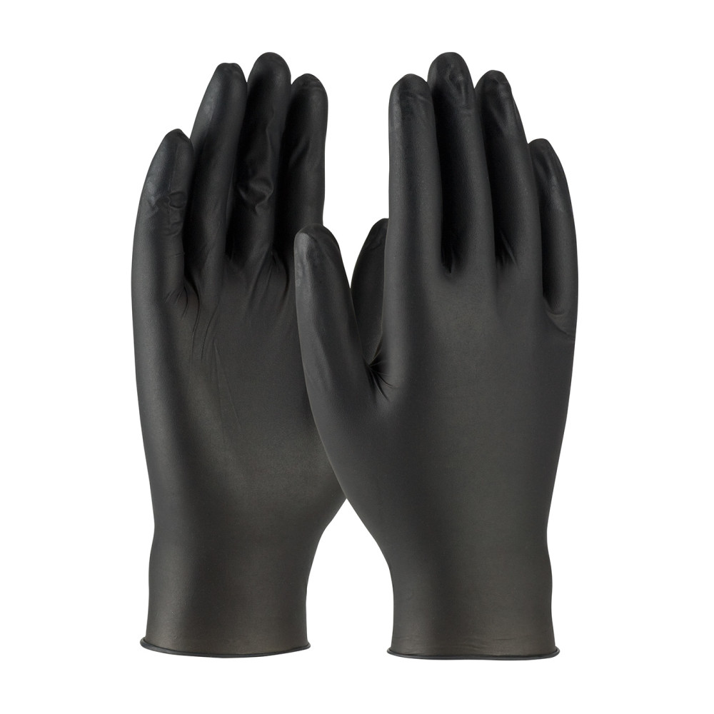 Protective Industrial Products Disposable Gloves Black Westchester Ambi-dex Turbo 5 Mil Medium Box of 100 - Flockneti