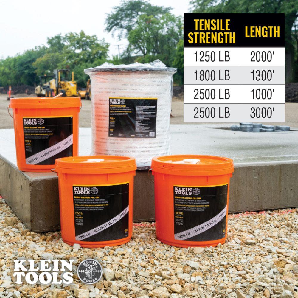 Klein Tools Pull Tape 2500 lb x 1000′ - Flockneti