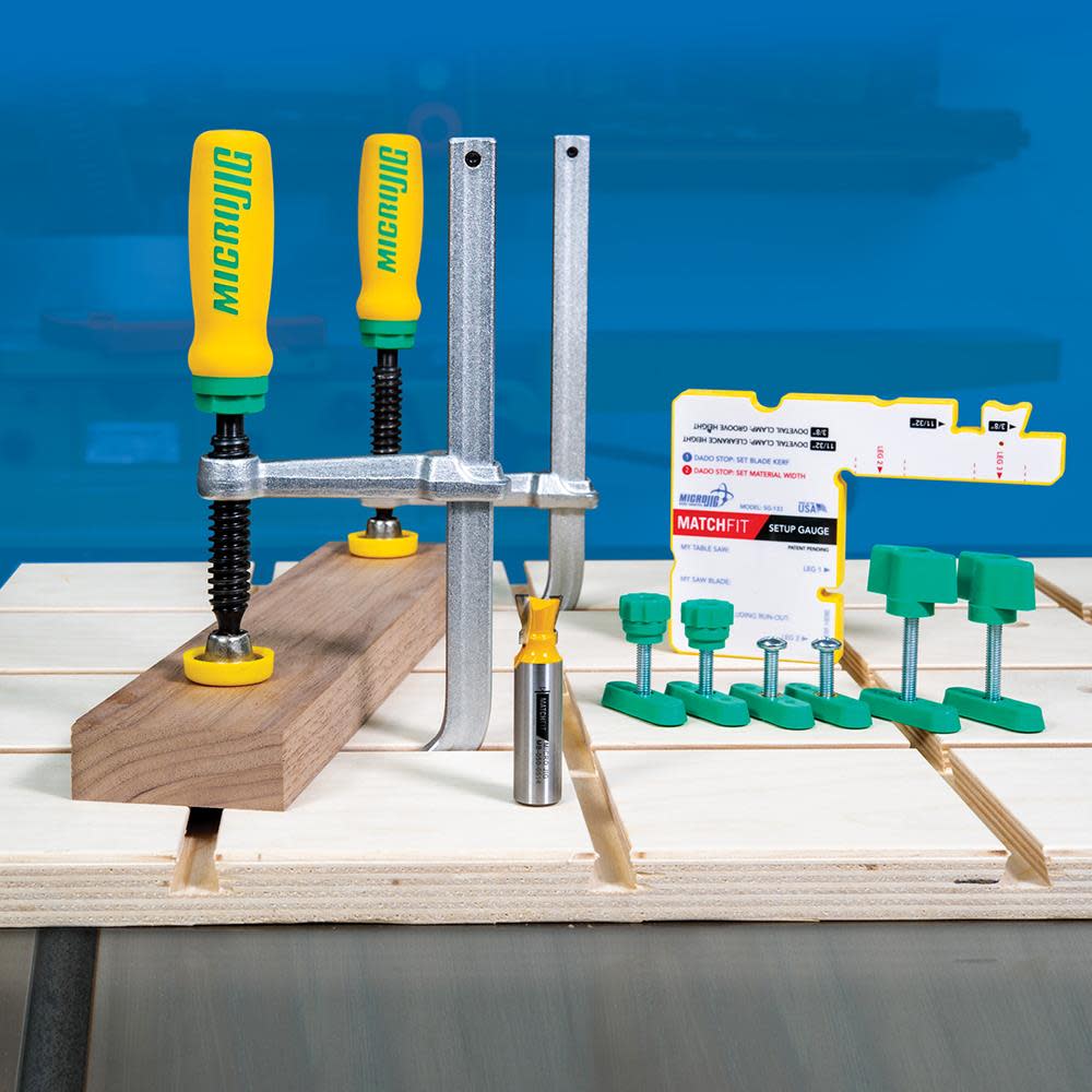 Microjig MATCHFIT Dovetail Clamp Pro - Flockneti