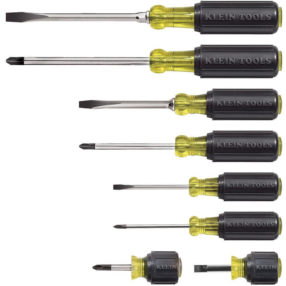 Klein Tools Cushion-Grip Screwdriver Set 8 Pc - Flockneti