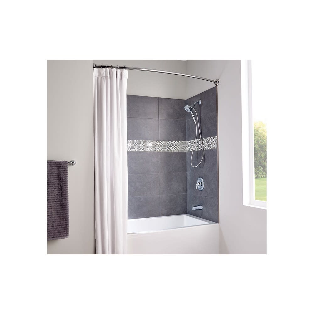 Moen Shower Rod Chrome 72″ Adjustable Curved - Flockneti
