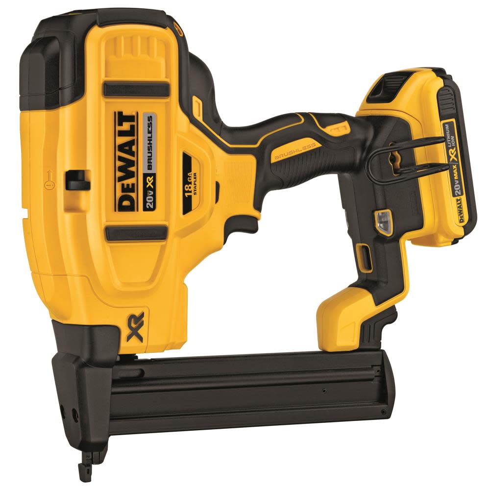 DEWALT 20 V MAX* XR 18 Gauge Narrow Crown Stapler Kit - Flockneti