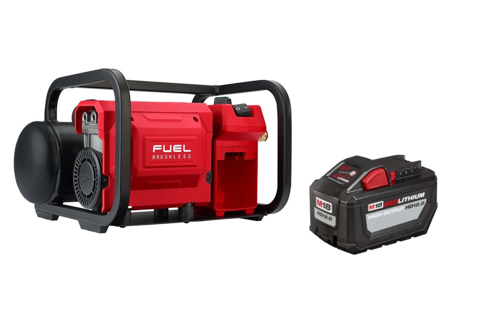 Milwaukee M18 FUEL 2 Gallon Air Compressor with M18 12.0Ah Battery Pack - Flockneti